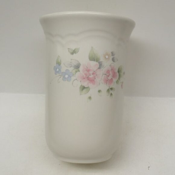 Pfaltzgraff China TEA ROSE 6 3/4 Inch High Utensil Holder or Kitchen Crock - Picture 3 of 4